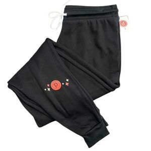 Pure Barre Black Joggers with Red Emblem